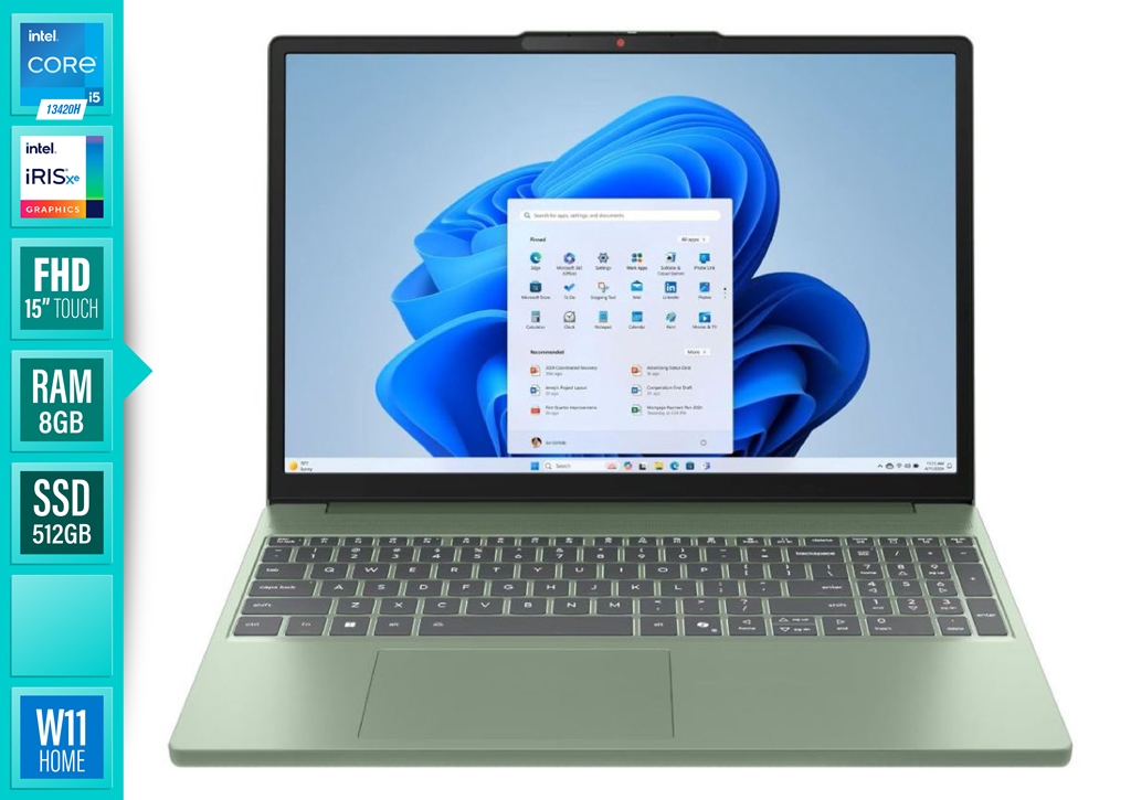 NTB.LENOVO IP SLIM3 I5/8G/SSD512/15/TOUC