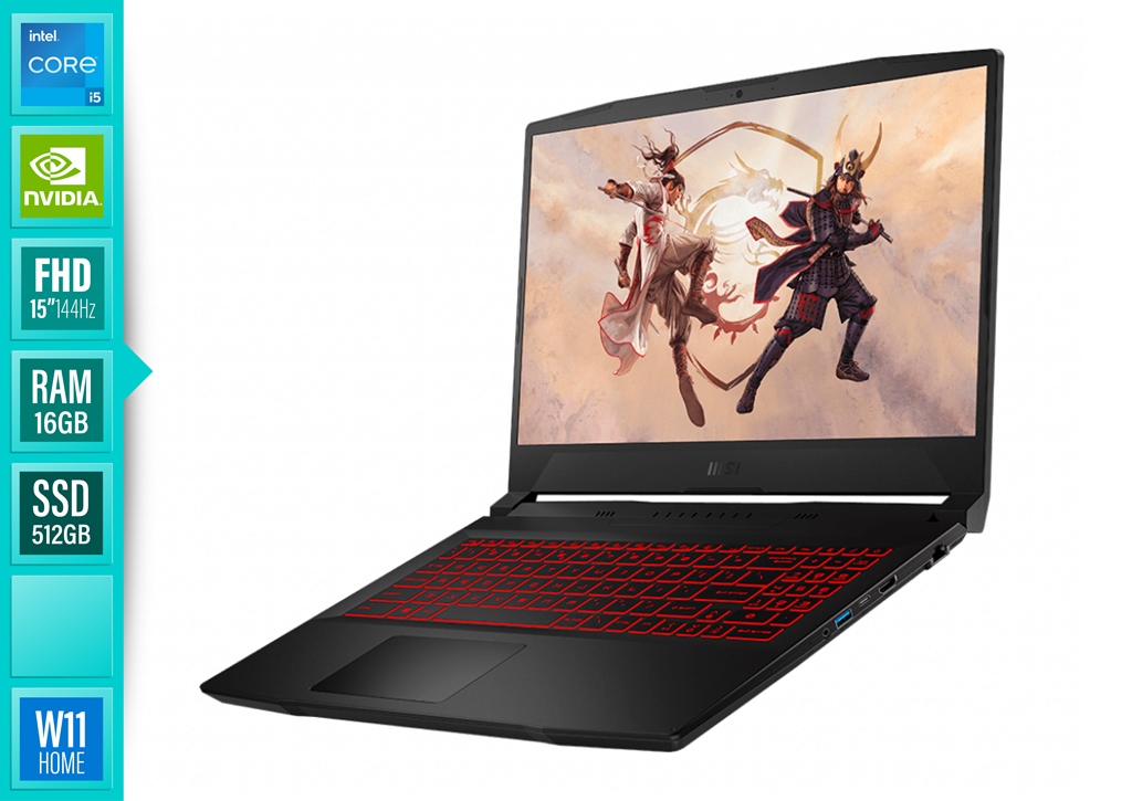 NTB.MSI KATANA I5/16G/SSD512/15"/VGA4/WH