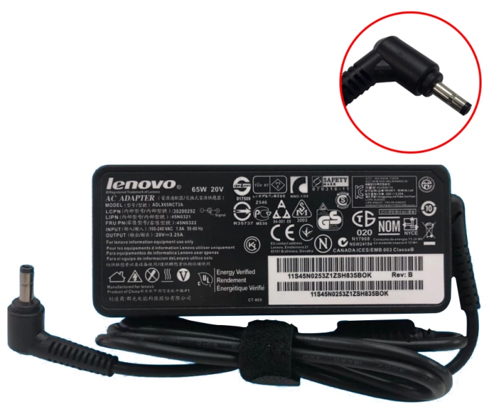 FUENTE NTB LENOVO 65W 20V. 3,25A