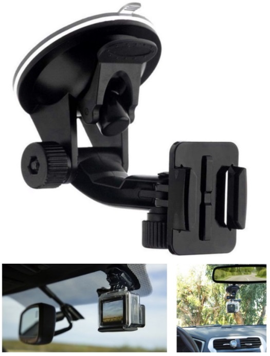 SOPORTE P/CAMARA DEPORTIVA PARABRISA NIS miniatura 3