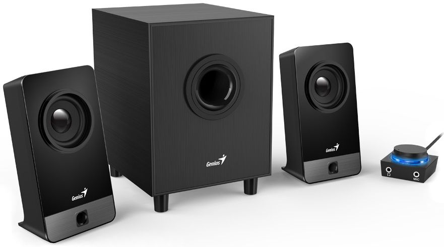 PARLANTES GENIUS SW-2.1 300X NEGRO 2.1 miniatura 2