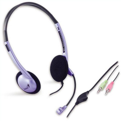 AURIC+MIC 2x3,5mm GENIUS HS-02B