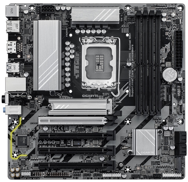 MB.GIGABYTE B860M DS3H WIFI D5 mATX 1851 miniatura 2