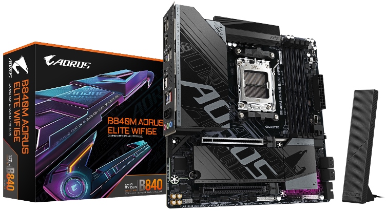 MB.GIGABYTE B840M AO.EL WIFI D5 mATX AM5 miniatura 5