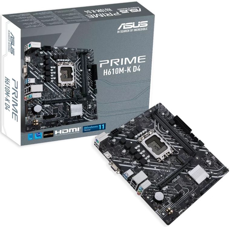 MB.ASUS PRIME H610M-K       D4 mATX 1700 miniatura 3
