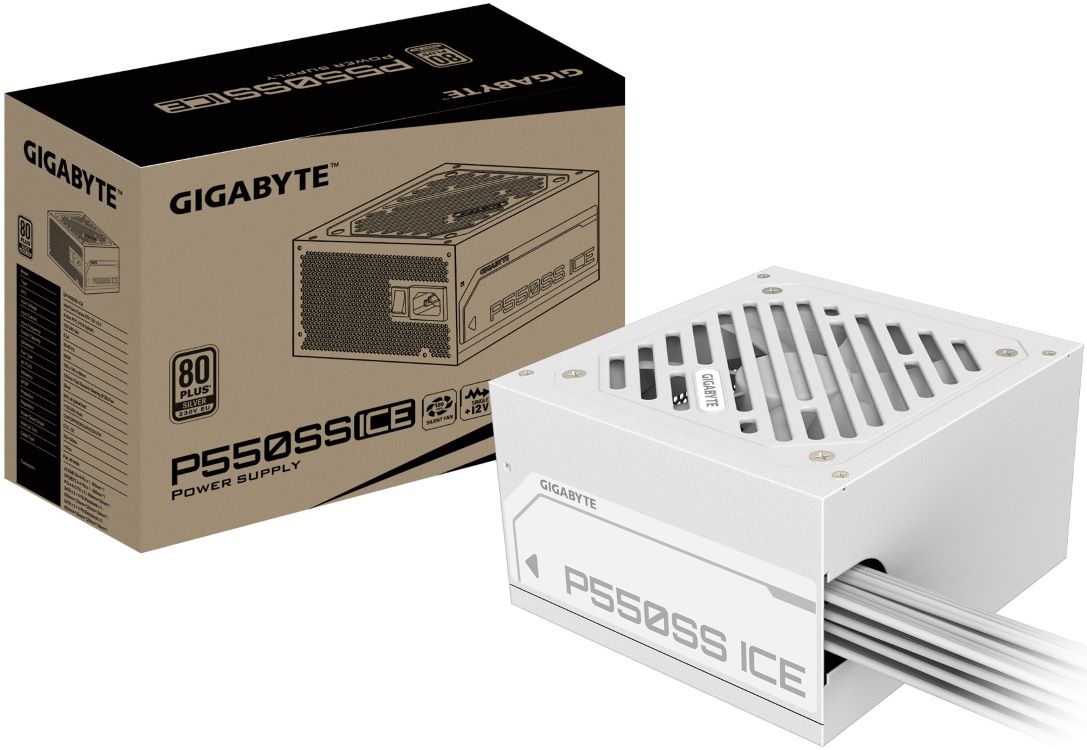 FTE PC GIGABYTE  550W 80+ SLV     BLANCO miniatura 5