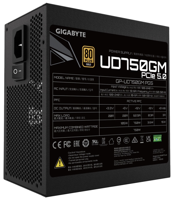 FTE PC GIGABYTE  750W 80+ GLD PG5    MOD miniatura 4
