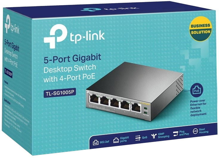 SW.GLAN  5P TL-SG1005P           TP-LINK miniatura 3