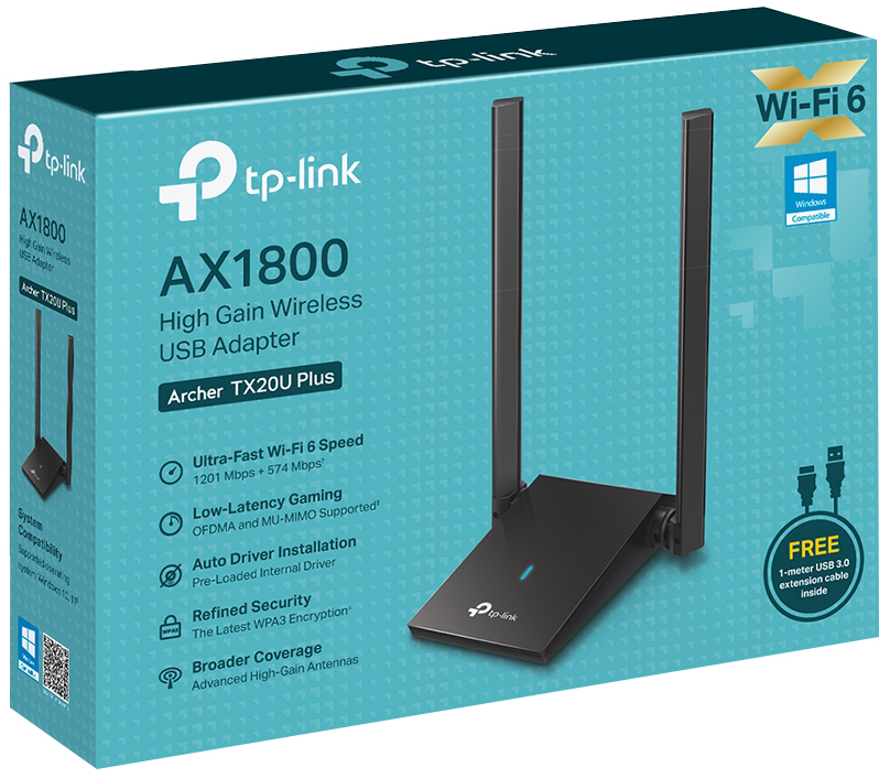 PL.RED USB WLESS  AX 1800 TX20U+ miniatura 3