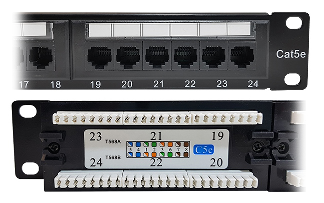 PATCH PANEL 24 PORTS CAT5         NISUTA miniatura 2