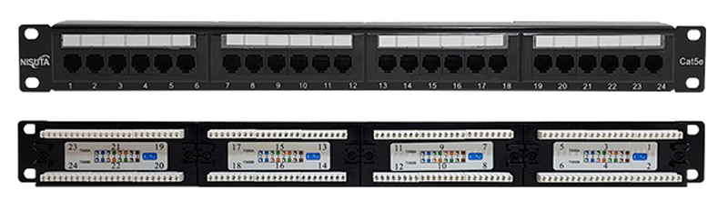 PATCH PANEL 24 PORTS CAT5 NISUTA