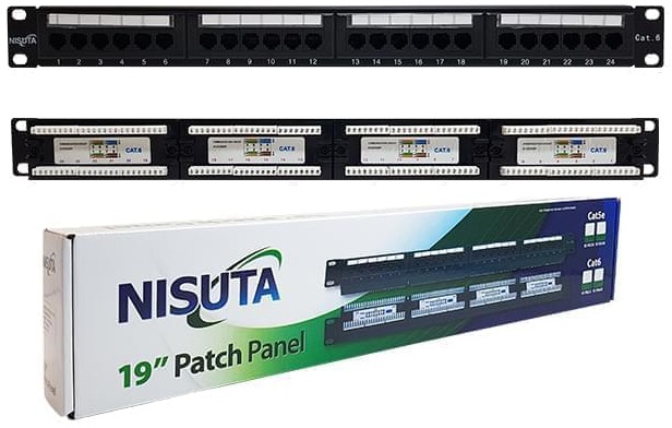 PATCH PANEL 24 PORTS CAT6 NISUTA
