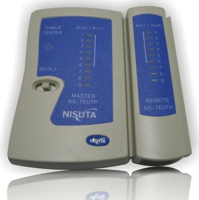TESTER DE CABLES DE RED 8 LEDS NISUTA