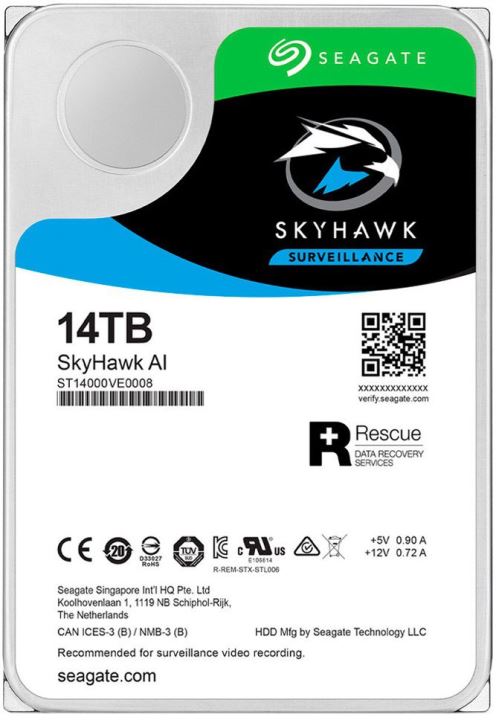 D.DURO SATA3. 14TB 256MB SKYHAWK SEAGATE