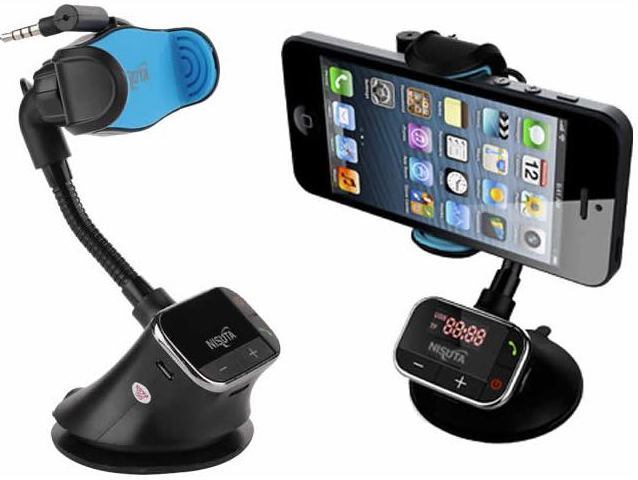 SOPORTE CELULAR TRANSM. FM Y CARGADOR