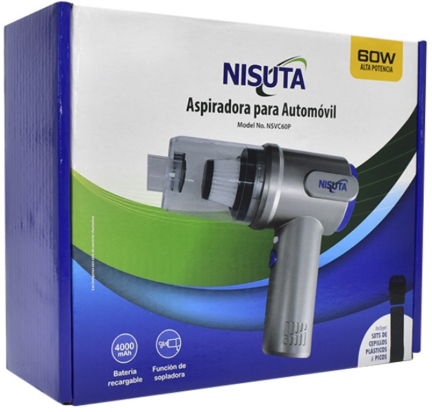 ASPIRADORA/SOPLADORA PORTATIL 60W NISUTA miniatura 4