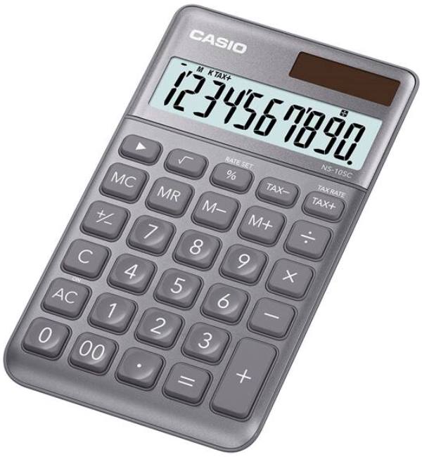 CALC.ESCRIT.CASIO NS-10SC-GY        GRIS
