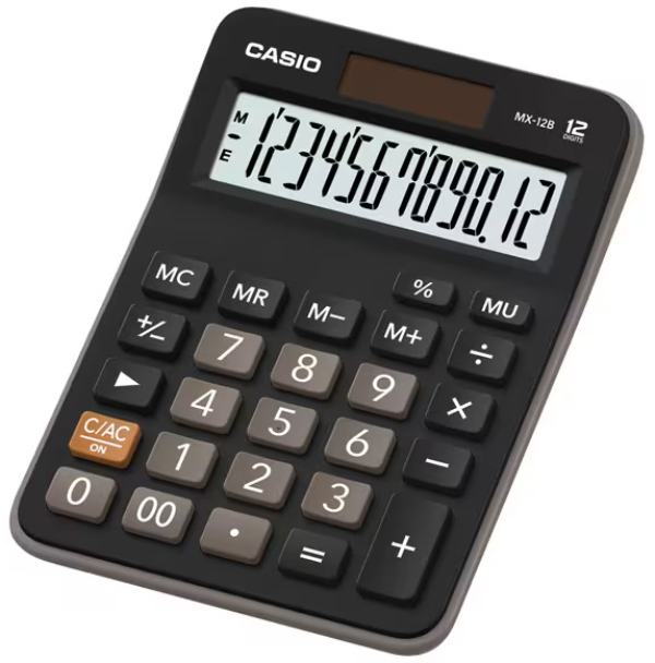 CALC.ESCRIT.CASIO MX-12B NEGRO