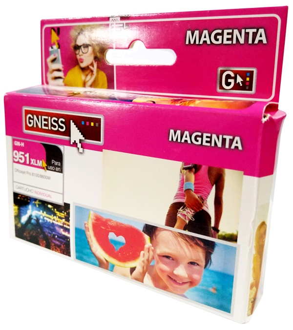 TINTA GNEISS P/HP 951XL-CN047AL MAGENTA