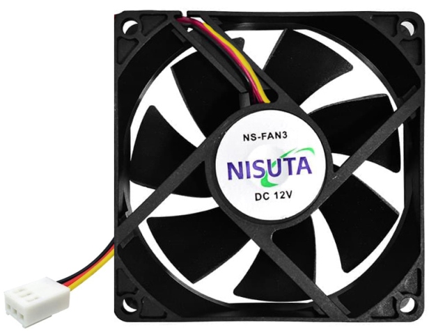 FAN  NISUTA    80x80x25mm  3pin BUJE