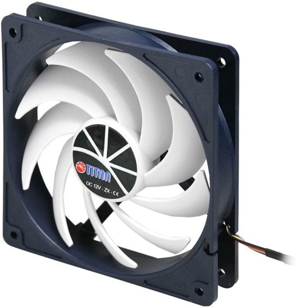 FAN TITAN 120x120x25mm 9 ASPAS H   AXIAL miniatura 2