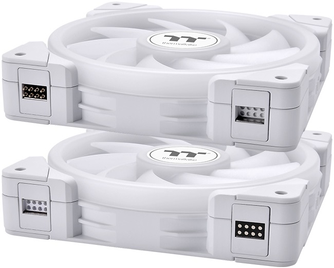 FAN TT 140x140x25mm EX14  x3 SNOW   ARGB miniatura 2