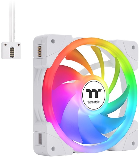 FAN TT 140x140x25mm EX14 x3 SNOW ARGB