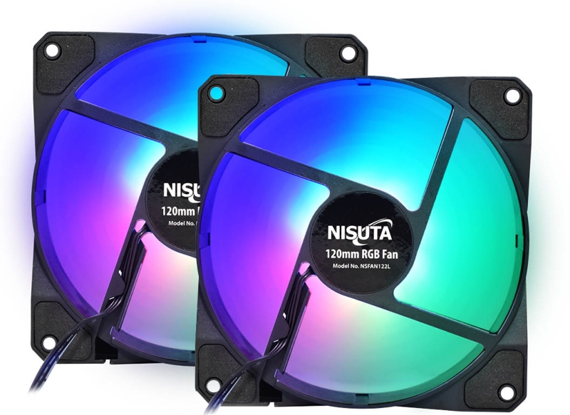 FAN NISUTA   120x120x25mm        RGB x2