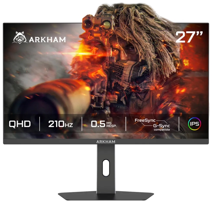 MON.GAMER 27"   HDMIx2/DPx2 210Hz ARKHAM miniatura 2
