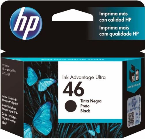 TINTA HP 46-CZ637AL            NEGRO