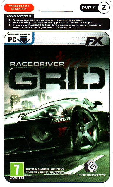 JUEGO PC RACE DRIVER GRID DOWN