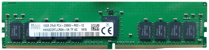 16GB DDR4,2666 RDIMM ECC 2Rx8 DELL