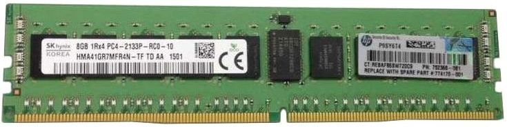 8GB DDR4,2133 RDIMM ECC 1Rx4 HP