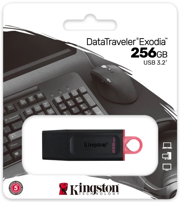PEN DRIVE 256GB KINGSTON DTX 3.2 NEGRO miniatura 3