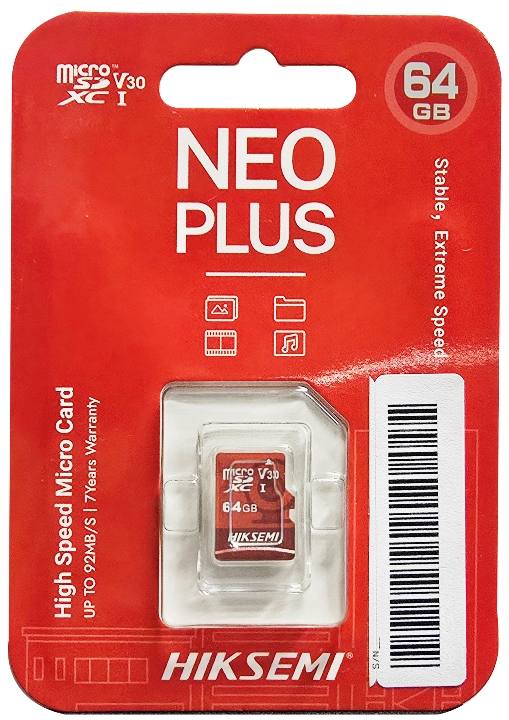M.HIKSEMI    64GB mSDXC I-U1 NEO+  VIGI. miniatura 2